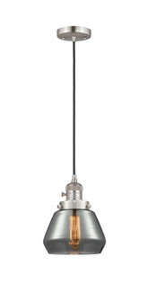 Fulton - 1 Light - 7 inch - Brushed Satin Nickel - Cord hung - Mini Pendant (3442|201CSW-SN-G173)