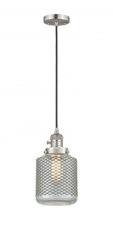 Stanton - 1 Light - 6 inch - Brushed Satin Nickel - Cord hung - Mini Pendant (3442|201CSW-SN-G262-LED)