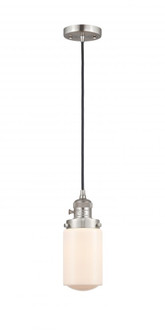 Dover - 1 Light - 5 inch - Brushed Satin Nickel - Cord hung - Mini Pendant (3442|201CSW-SN-G311)