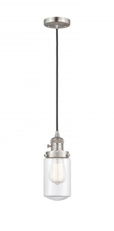 Dover - 1 Light - 5 inch - Brushed Satin Nickel - Cord hung - Mini Pendant (3442|201CSW-SN-G312)