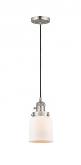 Bell - 1 Light - 5 inch - Brushed Satin Nickel - Cord hung - Mini Pendant (3442|201CSW-SN-G51)