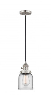 Bell - 1 Light - 5 inch - Brushed Satin Nickel - Cord hung - Mini Pendant (3442|201CSW-SN-G52-LED)