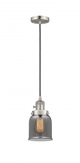 Bell - 1 Light - 5 inch - Brushed Satin Nickel - Cord hung - Mini Pendant (3442|201CSW-SN-G53)