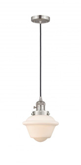 Oxford - 1 Light - 7 inch - Brushed Satin Nickel - Cord hung - Mini Pendant (3442|201CSW-SN-G531-LED)