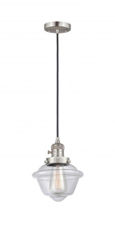 Oxford - 1 Light - 7 inch - Brushed Satin Nickel - Cord hung - Mini Pendant (3442|201CSW-SN-G532)