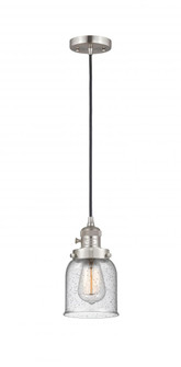 Bell - 1 Light - 5 inch - Brushed Satin Nickel - Cord hung - Mini Pendant (3442|201CSW-SN-G54)