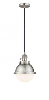 Hampden - 1 Light - 7 inch - Brushed Satin Nickel - Cord hung - Mini Pendant (3442|201CSW-SN-HFS-61-SN)