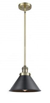 Briarcliff - 1 Light - 10 inch - Antique Brass - Stem Hung - Mini Pendant (3442|201S-AB-M10-BK)