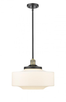 Bridgeton - 1 Light - 16 inch - Black Antique Brass - Stem Hung - Mini Pendant (3442|201S-BAB-G691-16)