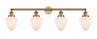 Bullet - 4 Light - 46 inch - Brushed Brass - Adjustable Bath Vanity Light (3442|215-BB-G661-7-LED)