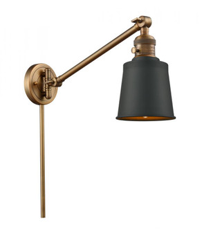 Addison - 1 Light - 8 inch - Brushed Brass -Adjustable Swing Arm (3442|237-BB-M9-BK)