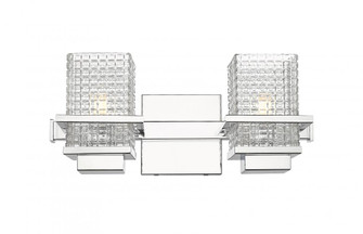 Wellfleet - 2 Light - 15 inch - Polished Chrome - Bath Vanity Light (3442|310-2W-PC-CL-LED)