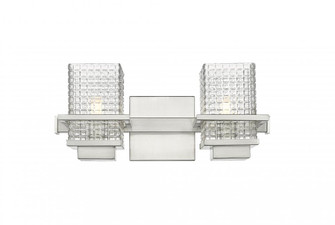Wellfleet - 2 Light - 15 inch - Satin Nickel - Bath Vanity Light (3442|310-2W-SN-CL-LED)