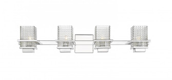Wellfleet - 4 Light - 33 inch - Polished Chrome - Bath Vanity Light (3442|310-4W-PC-CL-LED)