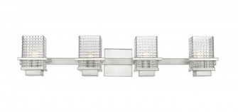 Wellfleet - 4 Light - 33 inch - Satin Nickel - Bath Vanity Light (3442|310-4W-SN-CL)