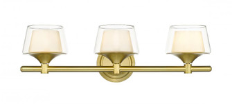 Laguna - 3 Light - 24 inch - Satin Gold - Bath Vanity Light (3442|311-3W-SG-CLW-LED)