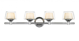 Laguna - 4 Light - 33 inch - Polished Chrome - Bath Vanity Light (3442|311-4W-PC-CLW-LED)