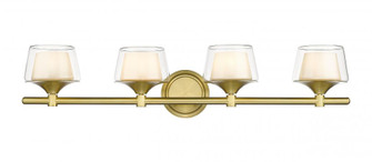Laguna - 4 Light - 33 inch - Satin Gold - Bath Vanity Light (3442|311-4W-SG-CLW-LED)