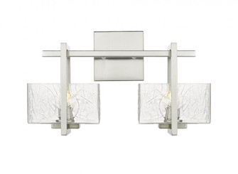 Striate - 2 Light - 15 inch - Satin Nickel - Bath Vanity Light (3442|312-2W-SN-CL)