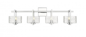 Striate - 4 Light - 33 inch - Polished Chrome - Bath Vanity Light (3442|312-4W-PC-CL-LED)