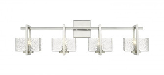 Striate - 4 Light - 33 inch - Satin Nickel - Bath Vanity Light (3442|312-4W-SN-CL)