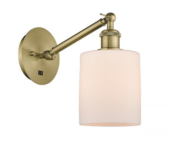 Cobbleskill - 1 Light - 5 inch - Antique Brass - Adjustable Sconce (3442|317-1W-AB-G111)