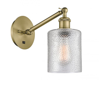 Cobbleskill - 1 Light - 5 inch - Antique Brass - Adjustable Sconce (3442|317-1W-AB-G112)