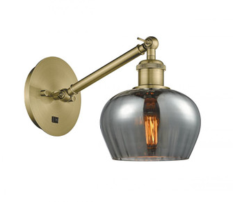 Fenton - 1 Light - 7 inch - Antique Brass - Adjustable Sconce (3442|317-1W-AB-G93-LED)