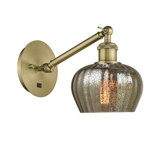 Fenton - 1 Light - 7 inch - Antique Brass - Adjustable Sconce (3442|317-1W-AB-G96-LED)