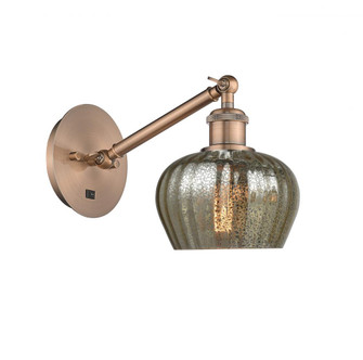 Fenton - 1 Light - 7 inch - Antique Copper - Adjustable Sconce (3442|317-1W-AC-G96)