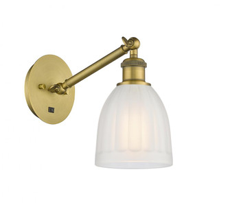 Brookfield - 1 Light - 6 inch - Brushed Brass - Adjustable Sconce (3442|317-1W-BB-G441)