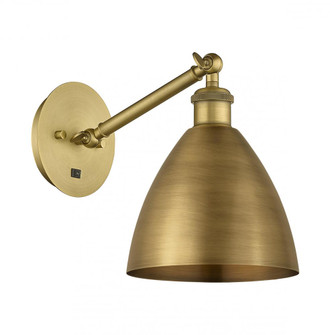 Bristol - 1 Light - 8 inch - Brushed Brass - Adjustable Sconce (3442|317-1W-BB-MBD-75-BB-LED)