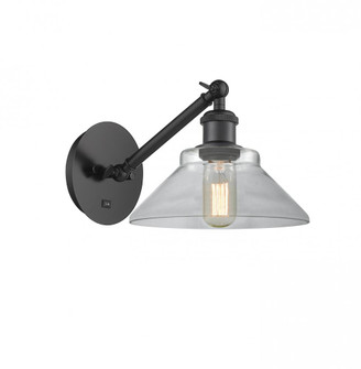 Orwell - 1 Light - 8 inch - Matte Black - Adjustable Sconce (3442|317-1W-BK-G132-LED)