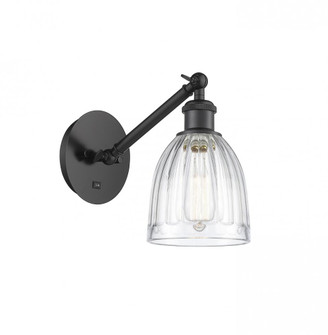 Brookfield - 1 Light - 6 inch - Matte Black - Adjustable Sconce (3442|317-1W-BK-G442)