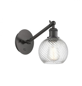 Small Twisted Swirl 1 Light Sconce part of the Ballston Collection (3442|317-1W-OB-G1214-6)