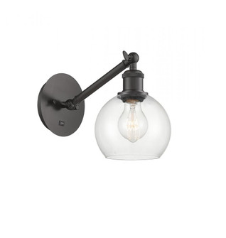 Athens - 1 Light - 6 inch - Oil Rubbed Bronze - Adjustable Sconce (3442|317-1W-OB-G122-6-LED)