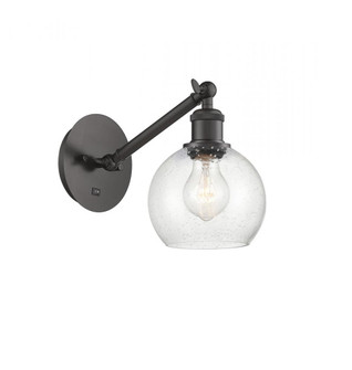 Athens - 1 Light - 6 inch - Oil Rubbed Bronze - Adjustable Sconce (3442|317-1W-OB-G124-6)