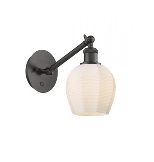 Norfolk - 1 Light - 6 inch - Oil Rubbed Bronze - Adjustable Sconce (3442|317-1W-OB-G461-6)