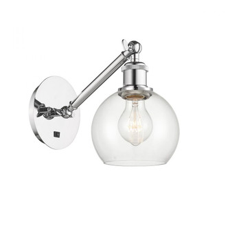 Athens - 1 Light - 6 inch - Polished Chrome - Adjustable Sconce (3442|317-1W-PC-G122-6-LED)