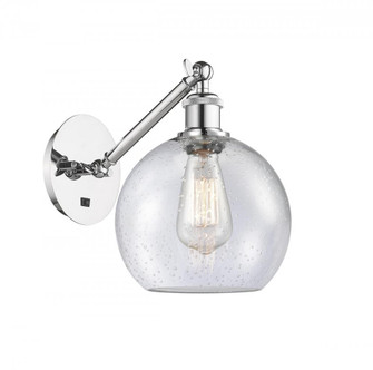 Athens - 1 Light - 8 inch - Polished Chrome - Adjustable Sconce (3442|317-1W-PC-G124-8)
