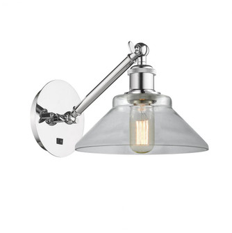 Orwell - 1 Light - 8 inch - Polished Chrome - Adjustable Sconce (3442|317-1W-PC-G132-LED)