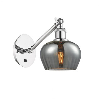Fenton - 1 Light - 7 inch - Polished Chrome - Adjustable Sconce (3442|317-1W-PC-G93-LED)