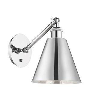 Berkshire - 1 Light - 8 inch - Polished Chrome - Adjustable Sconce (3442|317-1W-PC-MBC-8-PC-LED)