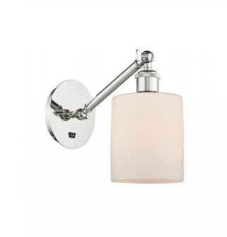 Cobbleskill - 1 Light - 5 inch - Polished Nickel - Adjustable Sconce (3442|317-1W-PN-G111)
