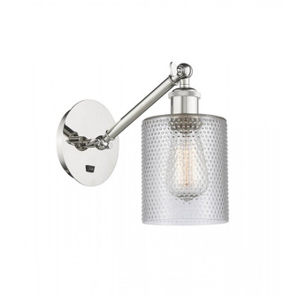 Cobbleskill - 1 Light - 5 inch - Polished Nickel - Adjustable Sconce (3442|317-1W-PN-G112-LED)