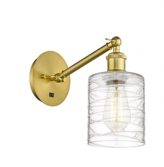 Cobbleskill - 1 Light - 5 inch - Satin Gold - Adjustable Sconce (3442|317-1W-SG-G1113-LED)