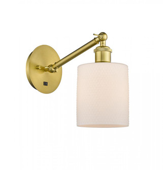 Cobbleskill - 1 Light - 5 inch - Satin Gold - Adjustable Sconce (3442|317-1W-SG-G111-LED)