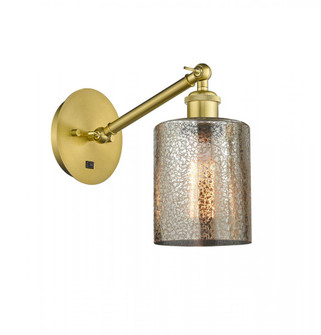 Cobbleskill - 1 Light - 5 inch - Satin Gold - Adjustable Sconce (3442|317-1W-SG-G116-LED)