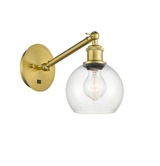 Athens - 1 Light - 6 inch - Satin Gold - Sconce (3442|317-1W-SG-G122-6-LED)