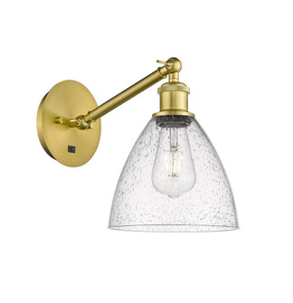 Bristol - 1 Light - 8 inch - Satin Gold - Adjustable Sconce (3442|317-1W-SG-GBD-754-LED)